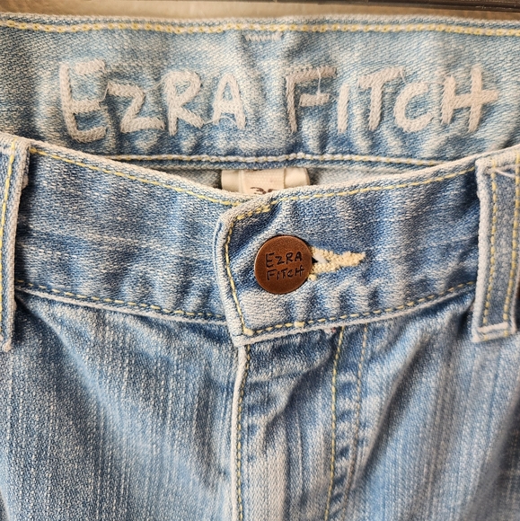 Vintage Y2K Ezra‎ Fitch Abercrombie Jeans Women's Blue Denim Light Wash Size 30 - Picture 2 of 11